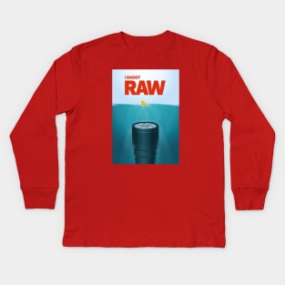 I Shoot Raw Kids Long Sleeve T-Shirt